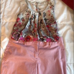 Express Design Studio Pale Pink Flare Pant